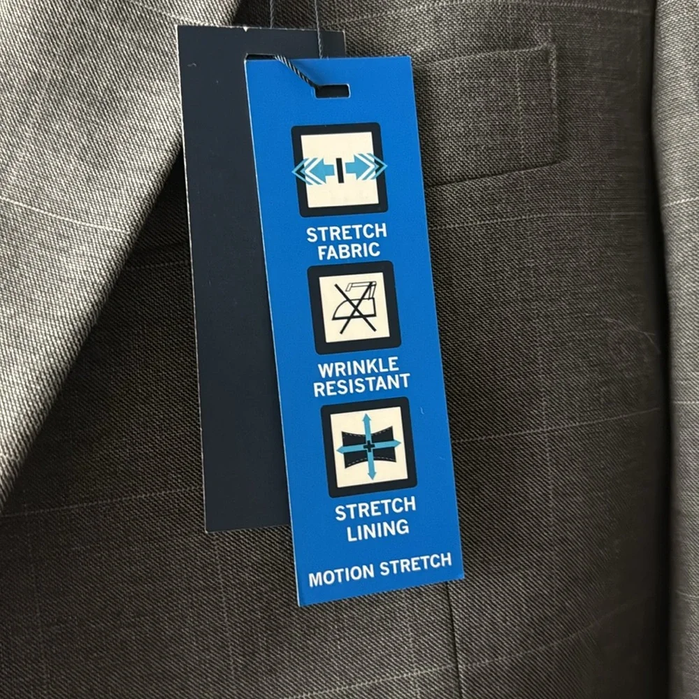 Saddlebred Gray Sport Coat Classic Single-Breasted Blazer